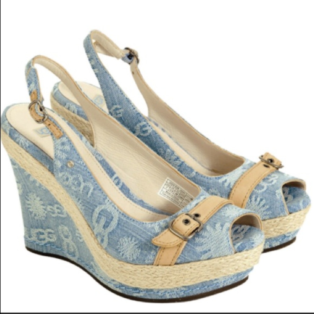 UGG blue wedge